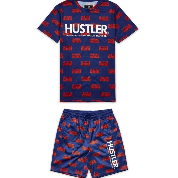Reason x Hustler Logo Tee And Shorts Set - Picture 8 of 10